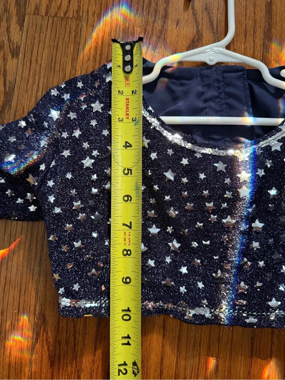 Girls Vintage Handmade Genie Costume Set 8/10 Navy Star Sparkle 3 Piece